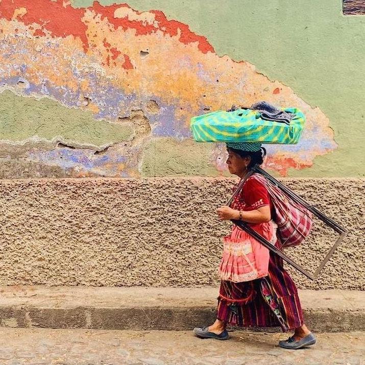 Locals going about their day in Antigua