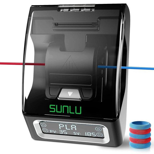 SUNLU Official Filament Connector, Fast Heating Filament Connector for 3D Printer Filament 1.75mm, Up to 240°C, Compatible with PLA PETG TPU ABS PA Nylon, Easy to Use, Pack with 200PCS PTFE Sleeve
