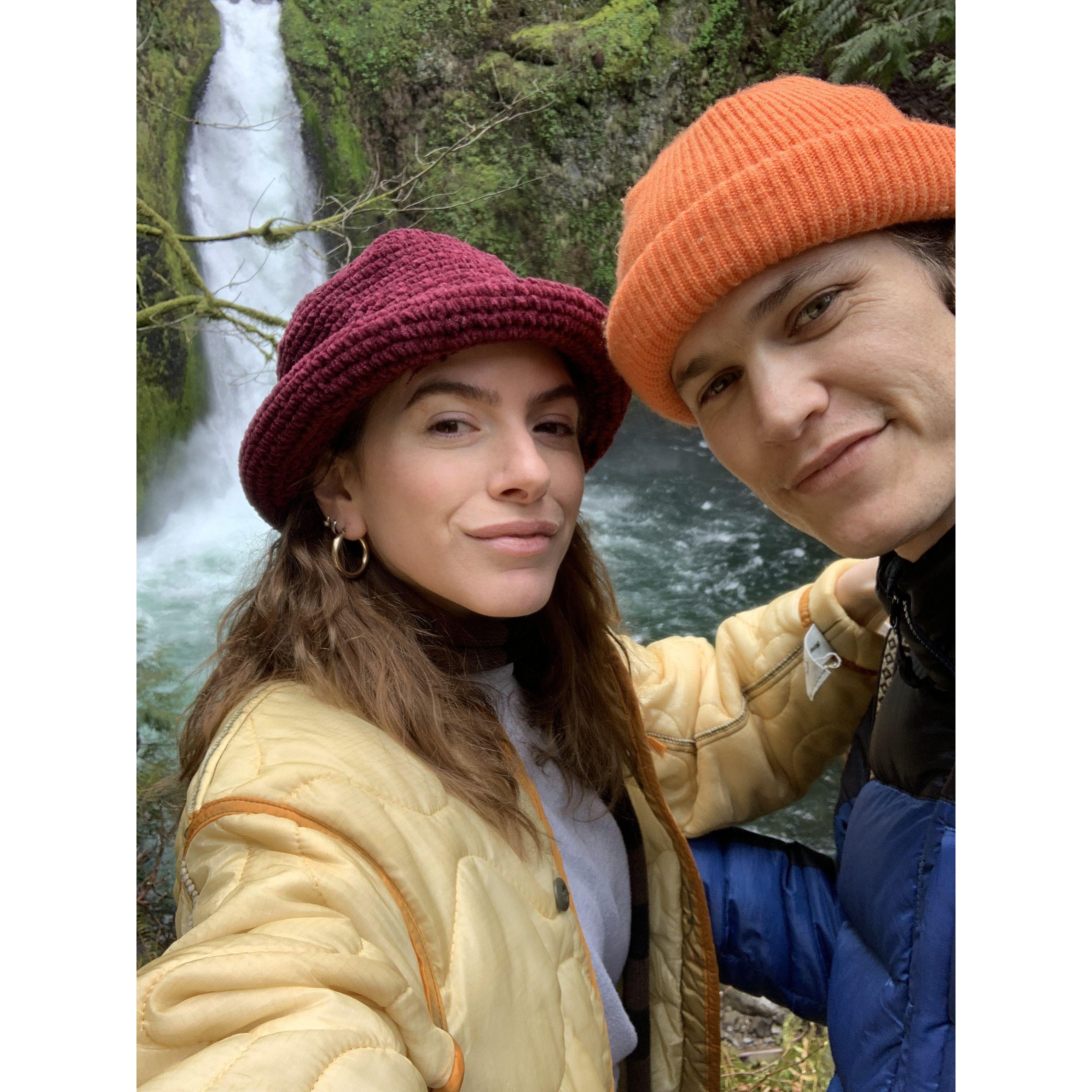A beautiful waterfall hike in Portland.
