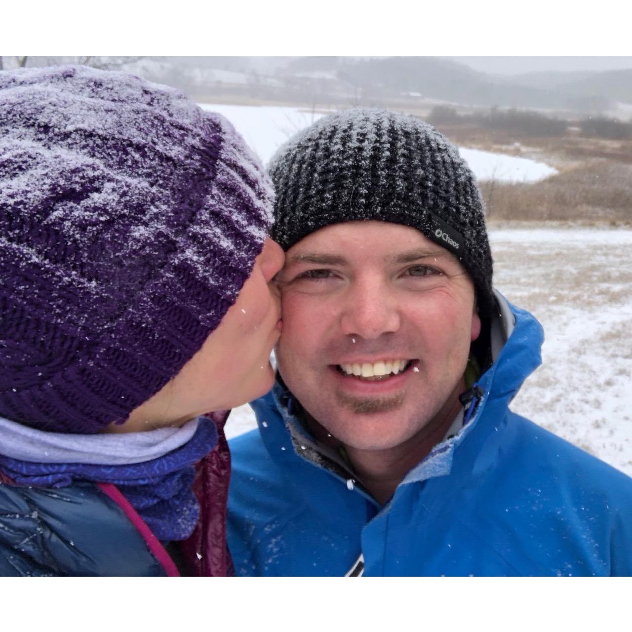 Welcoming Hollis to -5 degree Christmas in Wisconsin!