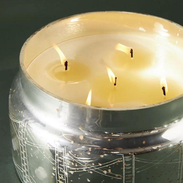 Colossal Mercury Glass Jar Candle from Anthro Registry
