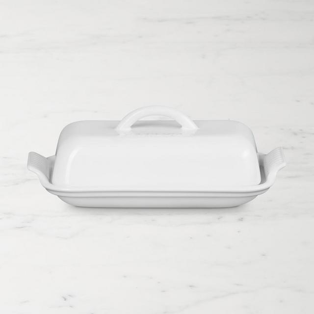 Le Creuset Heritage Butter Dish, White