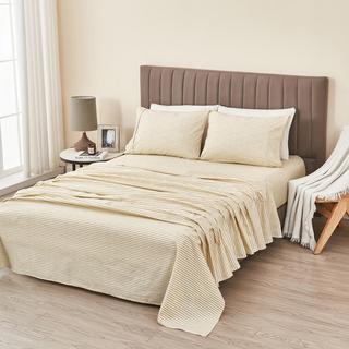 Evette Striped 4-Piece Sheet Set