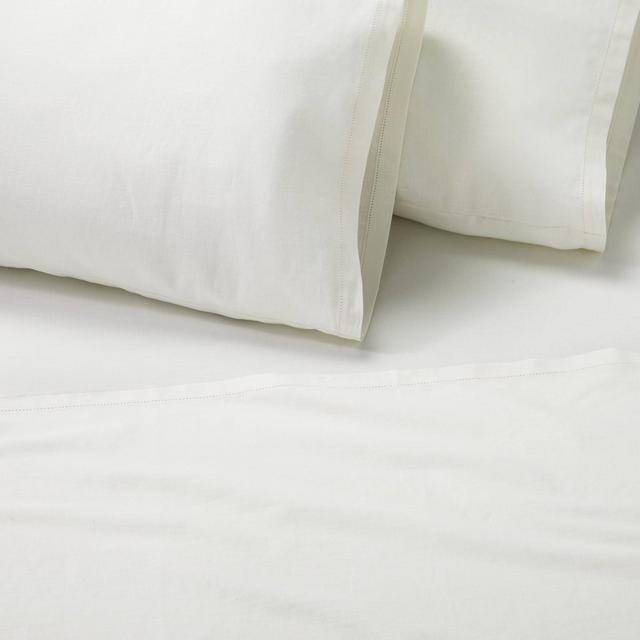 4pc Queen Linen Blend Sheet Set Sour Cream - Hearth & Hand™ with Magnolia