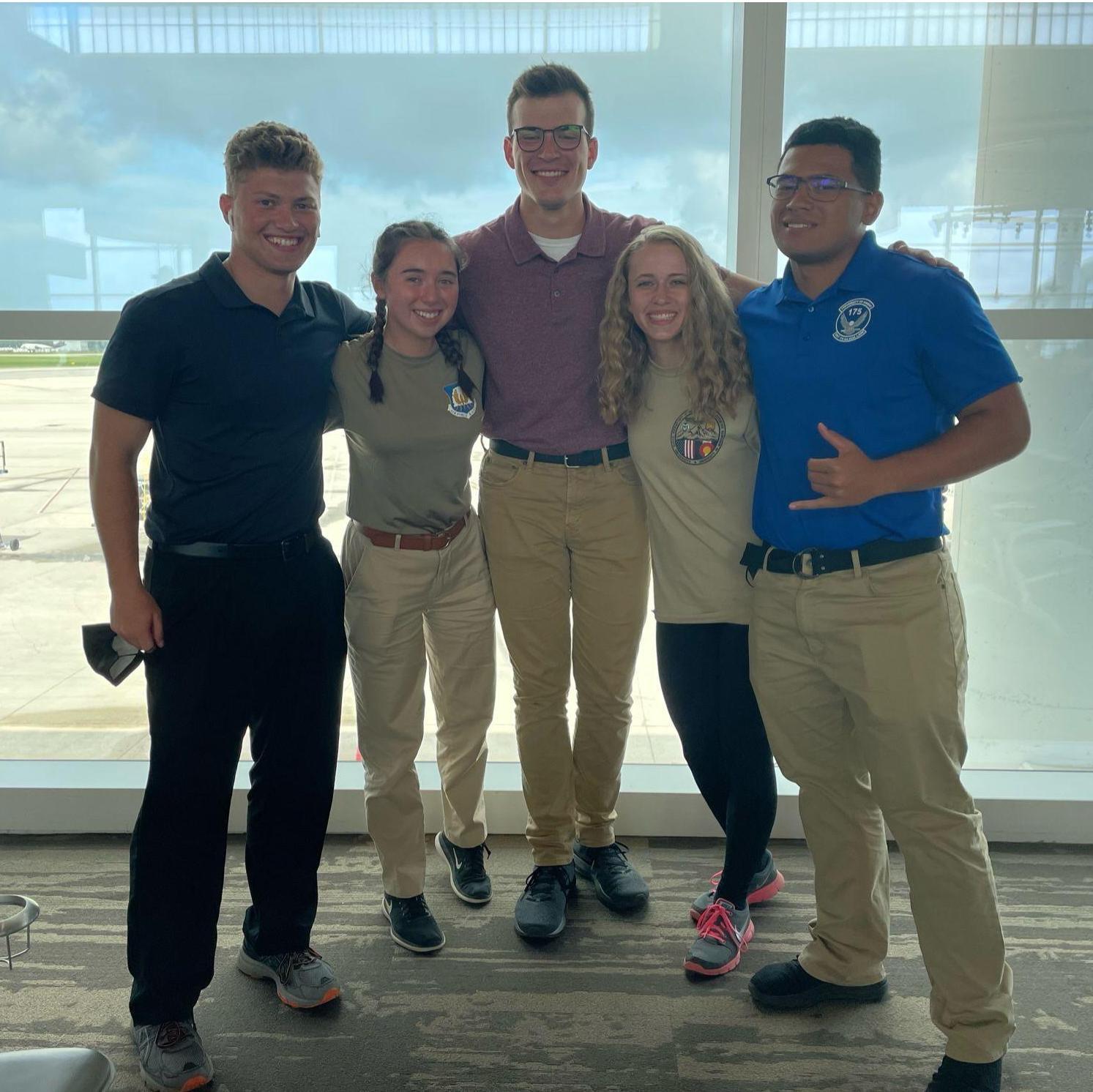 This photo at an airport only happened because Kelsey wanted a photo with Jordan for friends and family after AFROTC Field Training. Oh what the future would hold...
