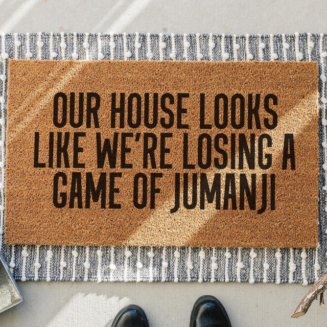 Jumanji Doormat, Funny Doormat, Funny Welcome Mat, Cute Doormat, Personalized Doormat, Custom Doormat, Mothers Day Gift, Funny Door Mat