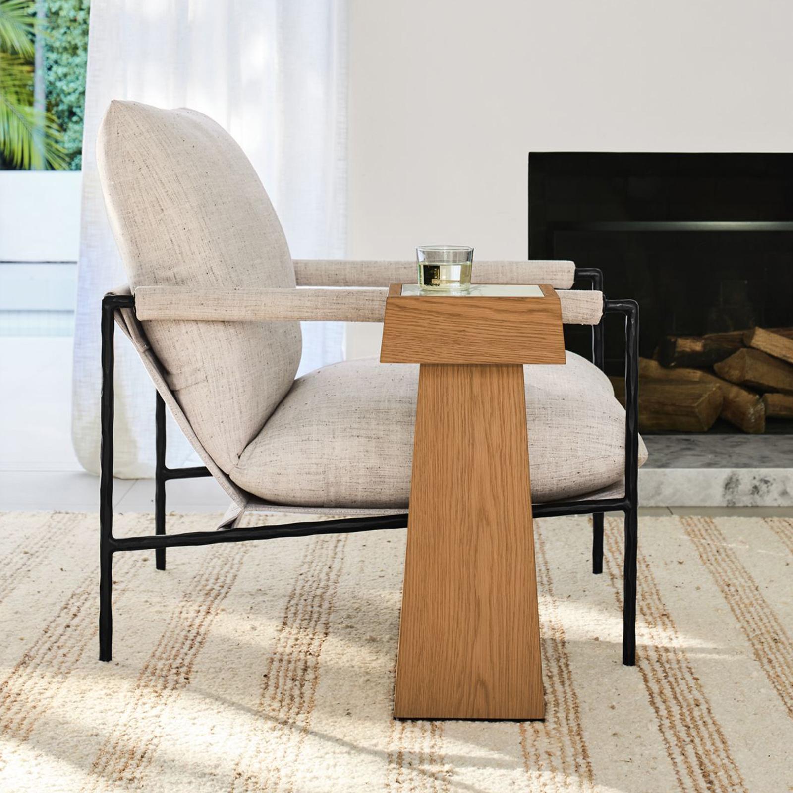 Crate and Barrel, Seriana Pedestal End Table Zola