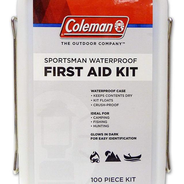 Coleman Sportsman Waterproof First Aid Kit, 100-Piece for boating