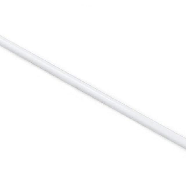Fantasia Spring Tension Curtain Rod for windows, 28"- 48" adjustable width, 7/16" Diameter - White - Tension Mount Telescoping Rod Easy to Install Tool-Free Installation