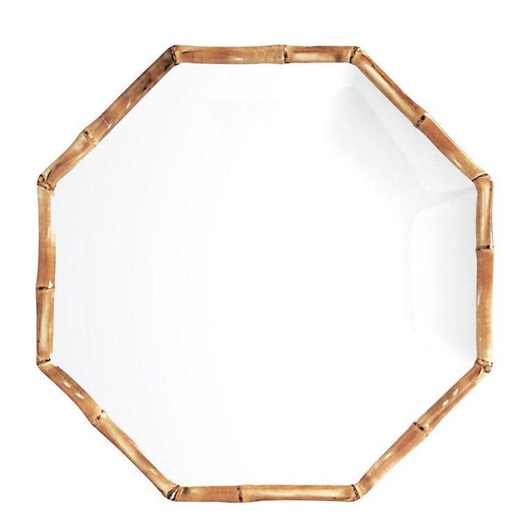 Bamboo Melamine Dinner Plate - Set of 4