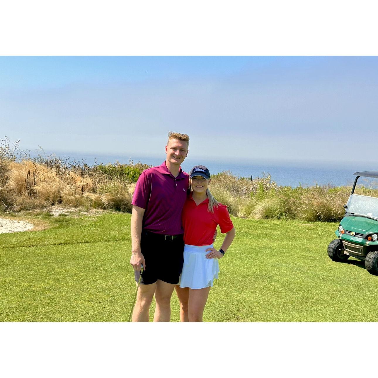 The start of a very expensive hobby - playing a beautiful golf course on every trip. (Cali Trip)