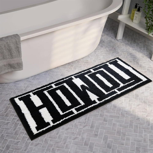 RoomTalks Washable Howdy Rug Cowboy Country Rustic Southwestern 2x5 Bathroom Runner Rugs Non Slip Extra Long Bath Mat, Wild West Rodeo Texas Throw Rugs for Bedroom Kitchen Entryway Runners
