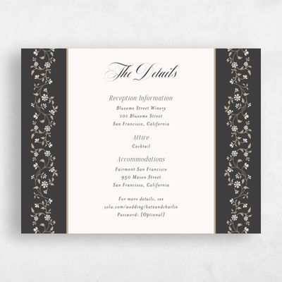 Dark Charcoal, Grey Wedding Enclosure - Siofra