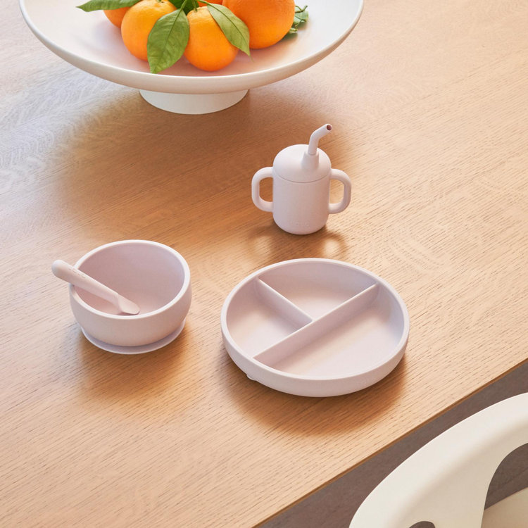Lalo, Suction Bowl with Lid, Set of 2 | Zola Baby