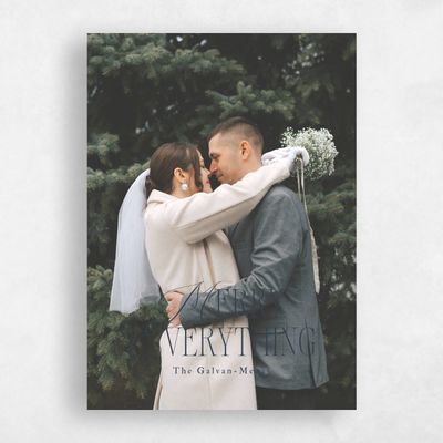Grayed Navy, Blue Holiday Card - Wyndham