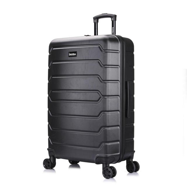 InUSA Trend II 28-Inch Hardside Spinner Checked Luggage in Black