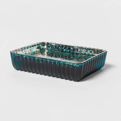 Glass Soap Dish Teal Blue - Threshold™