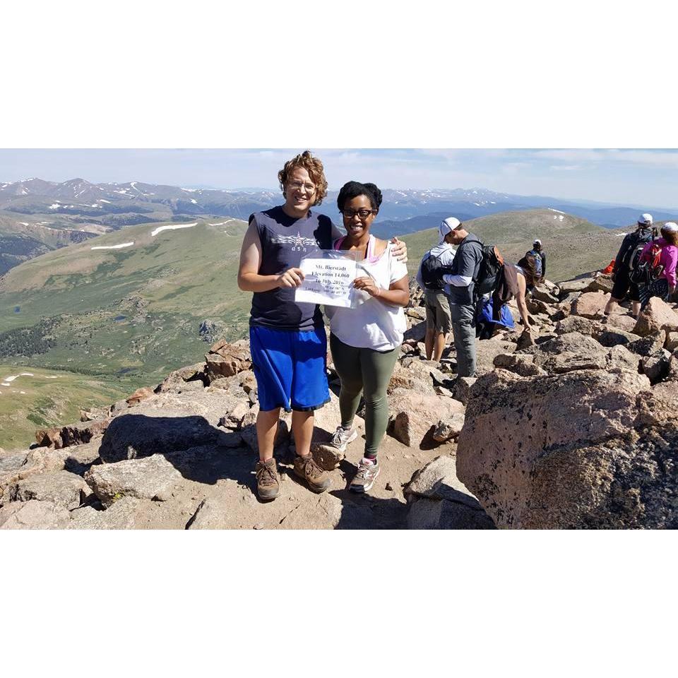 At the top of Mt Bierstadt.
