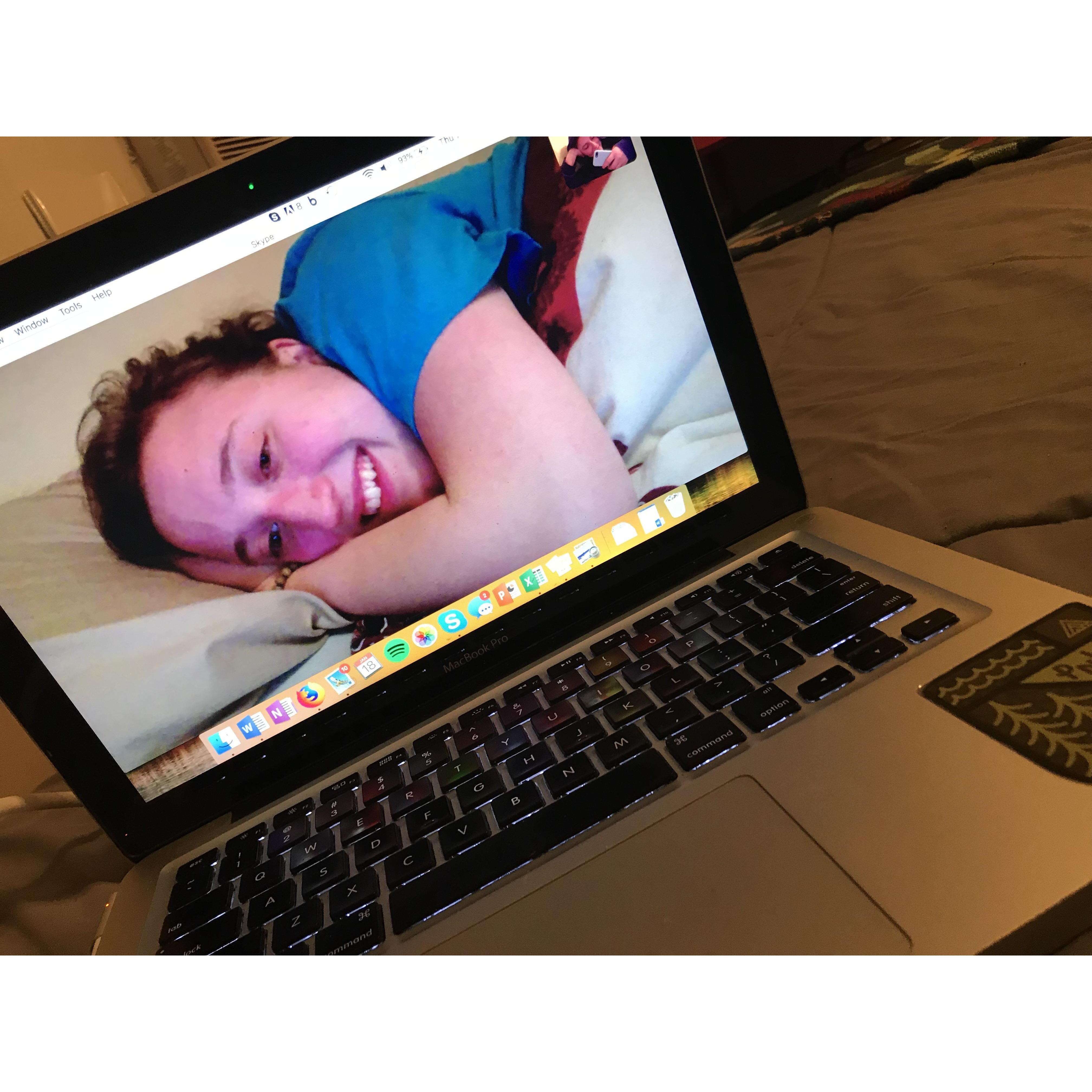 Skype was our third wheel for three years.
