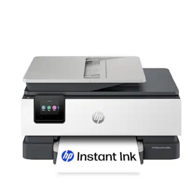 HP - OfficeJet Pro 8125e Wireless AI-Enabled AiO Inkjet Printer w/ 3 Months of Instant Ink (+1 Bonus Month of Ink w/ Code) - White