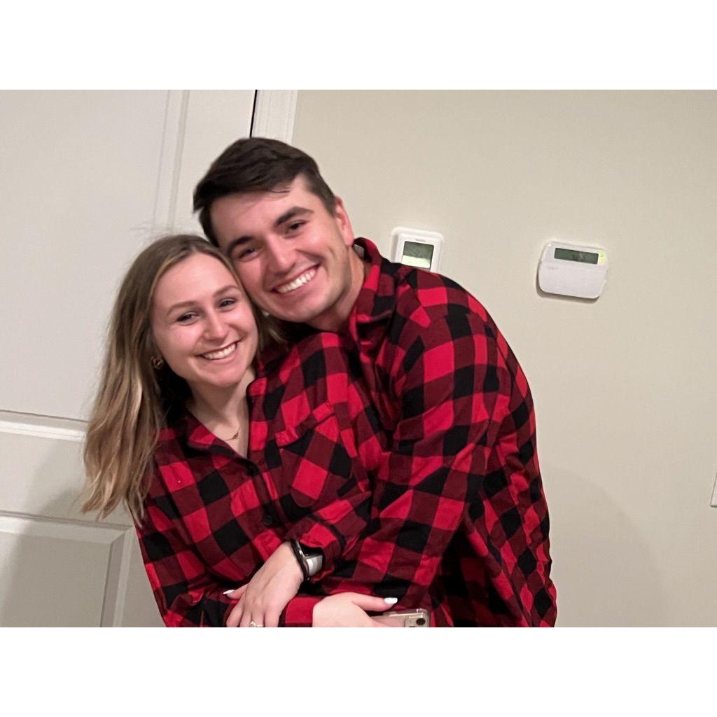 Matching Christmas PJ's is a yearly thing for us
