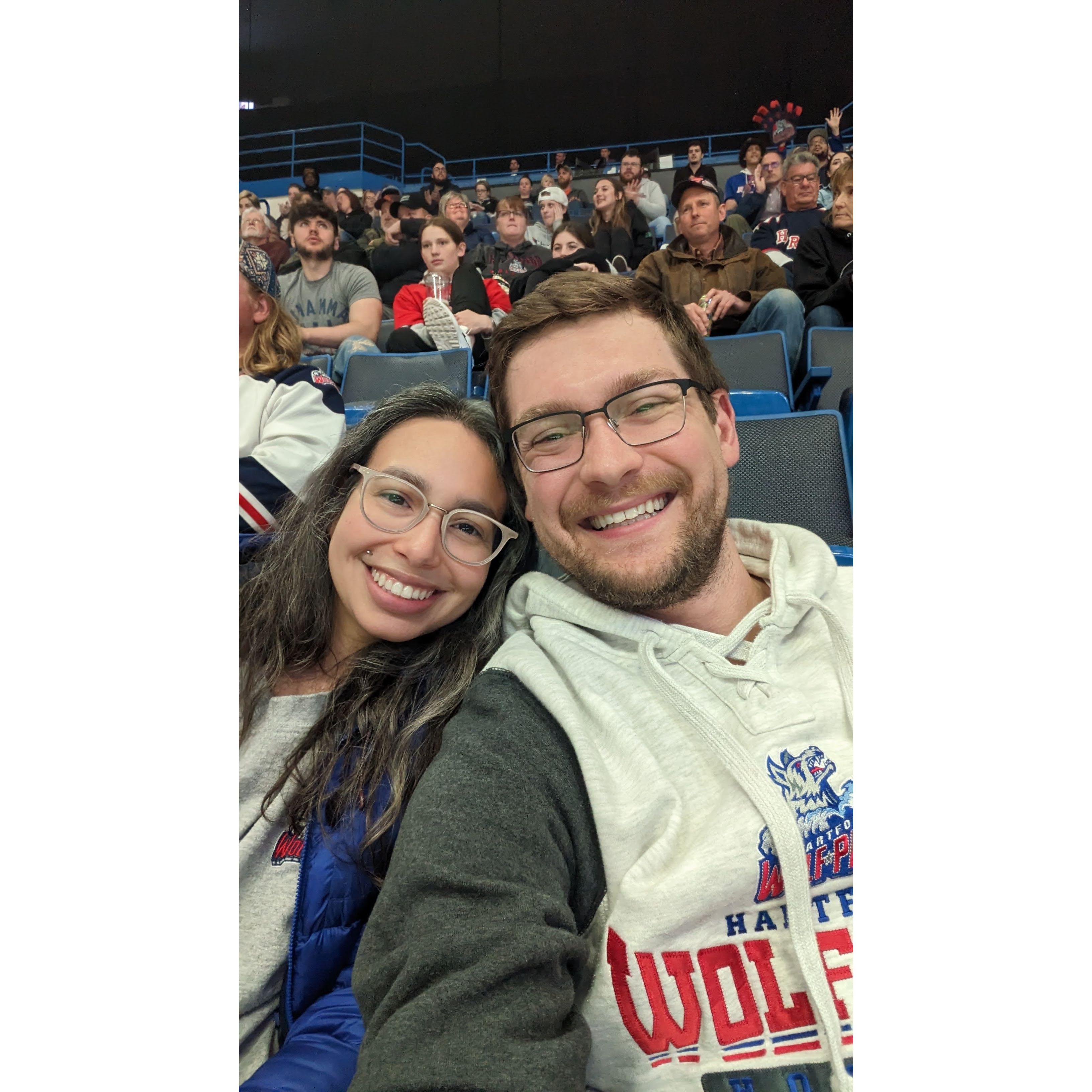 Showing up for Wolf Pack hockey and a good heckle (2023)