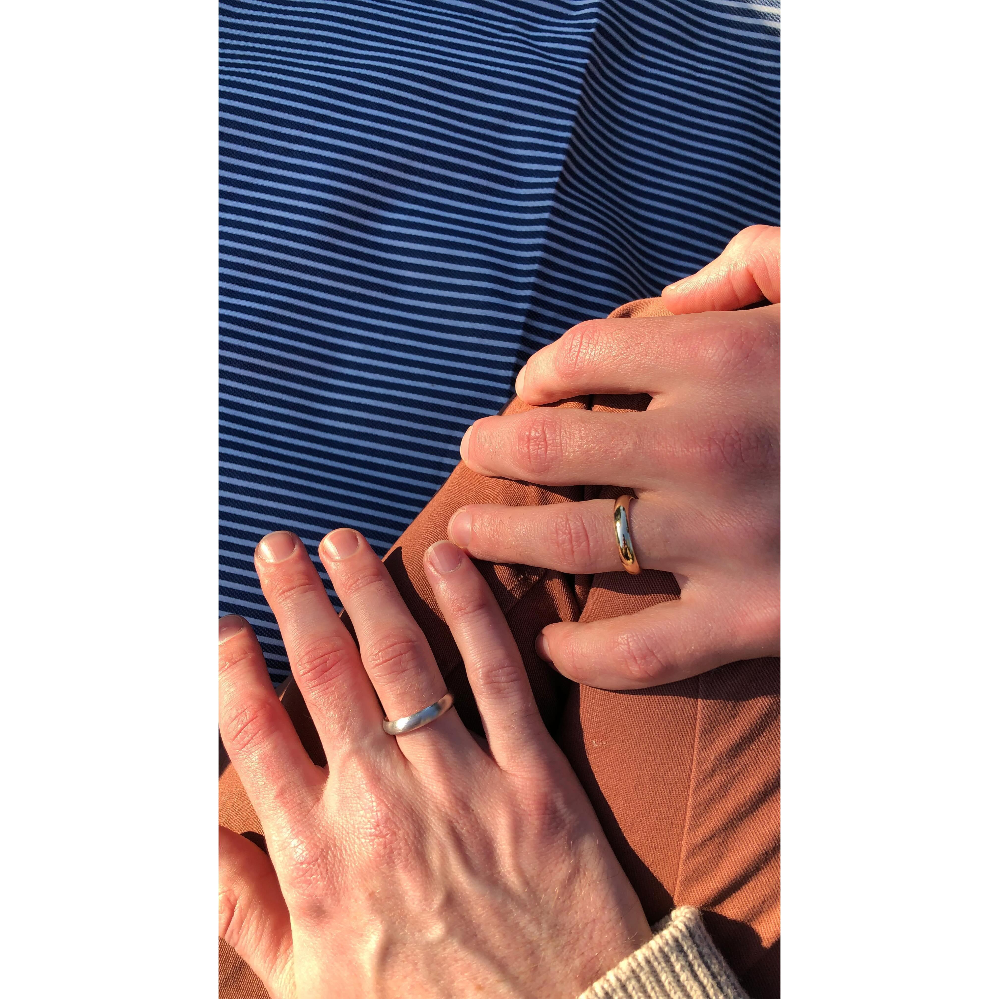 our rings from the big proposal