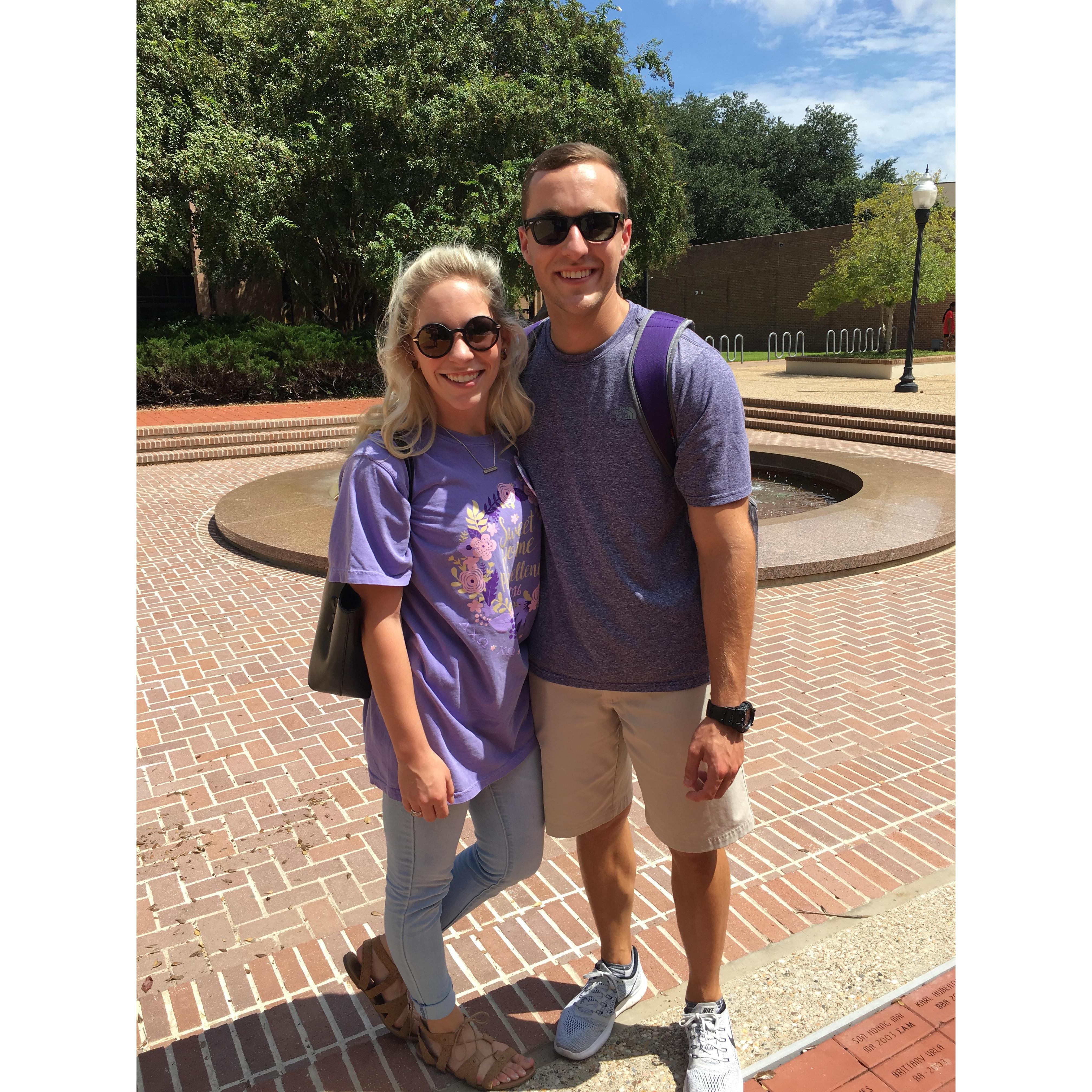 First day of senior year at SFASU.