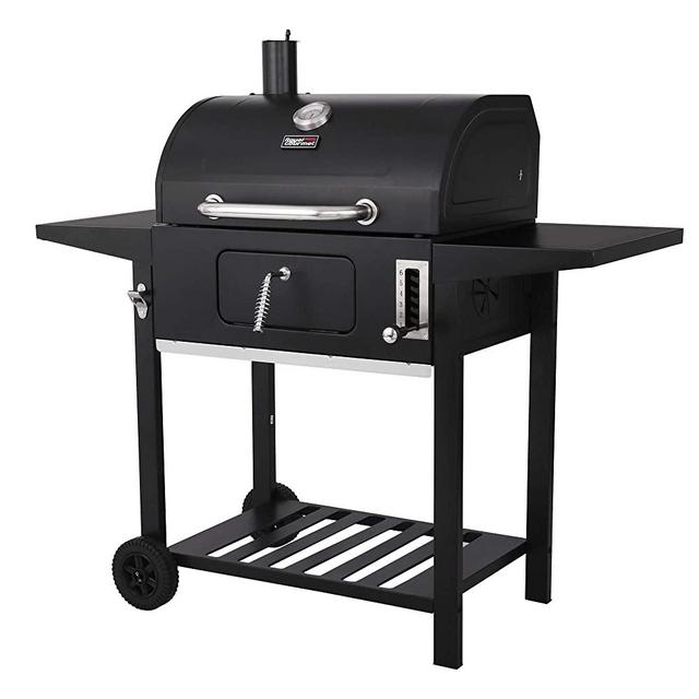 Royal Gourmet CD1824AX 24-Inch Charcoal Grill Outdoor BBQ Smoker Picnic Camping Patio Backyard Cooking, Black