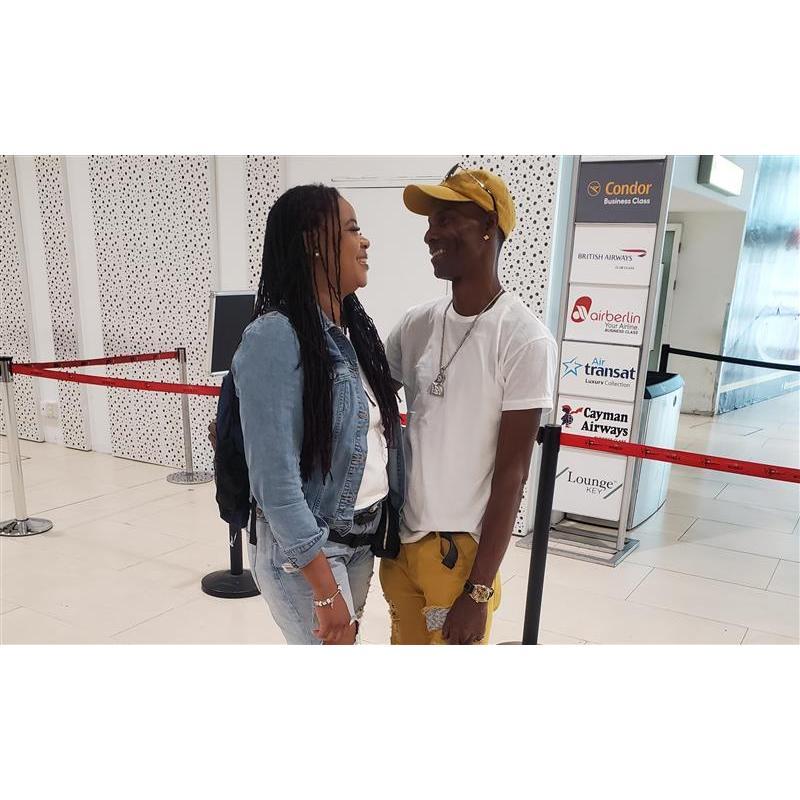 At the end of my first trip back to JA , telling each other how much we really gonna miss the other.