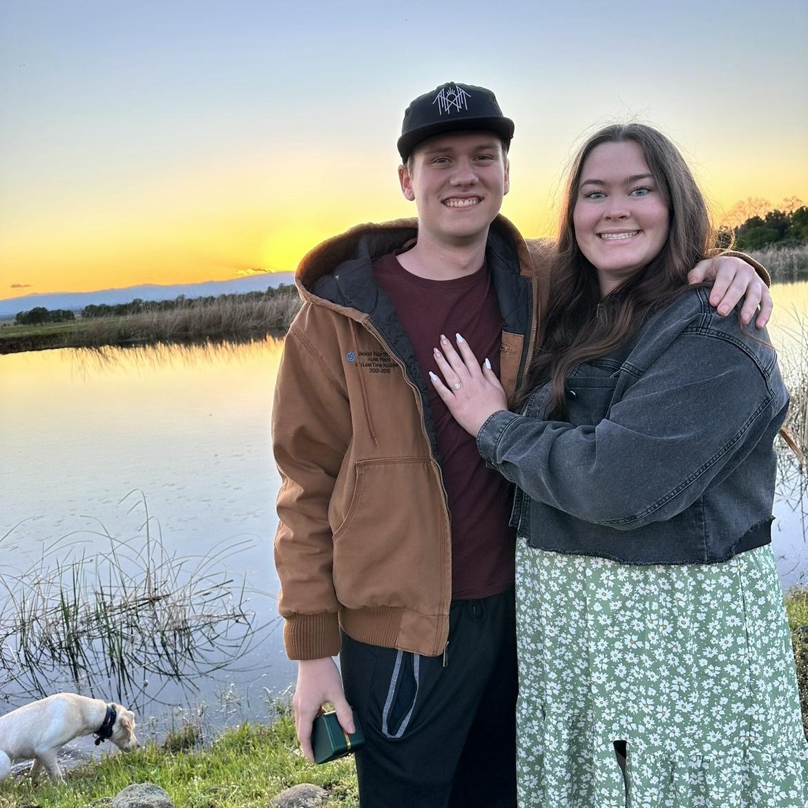 Engaged right at sunset! 3/31/24