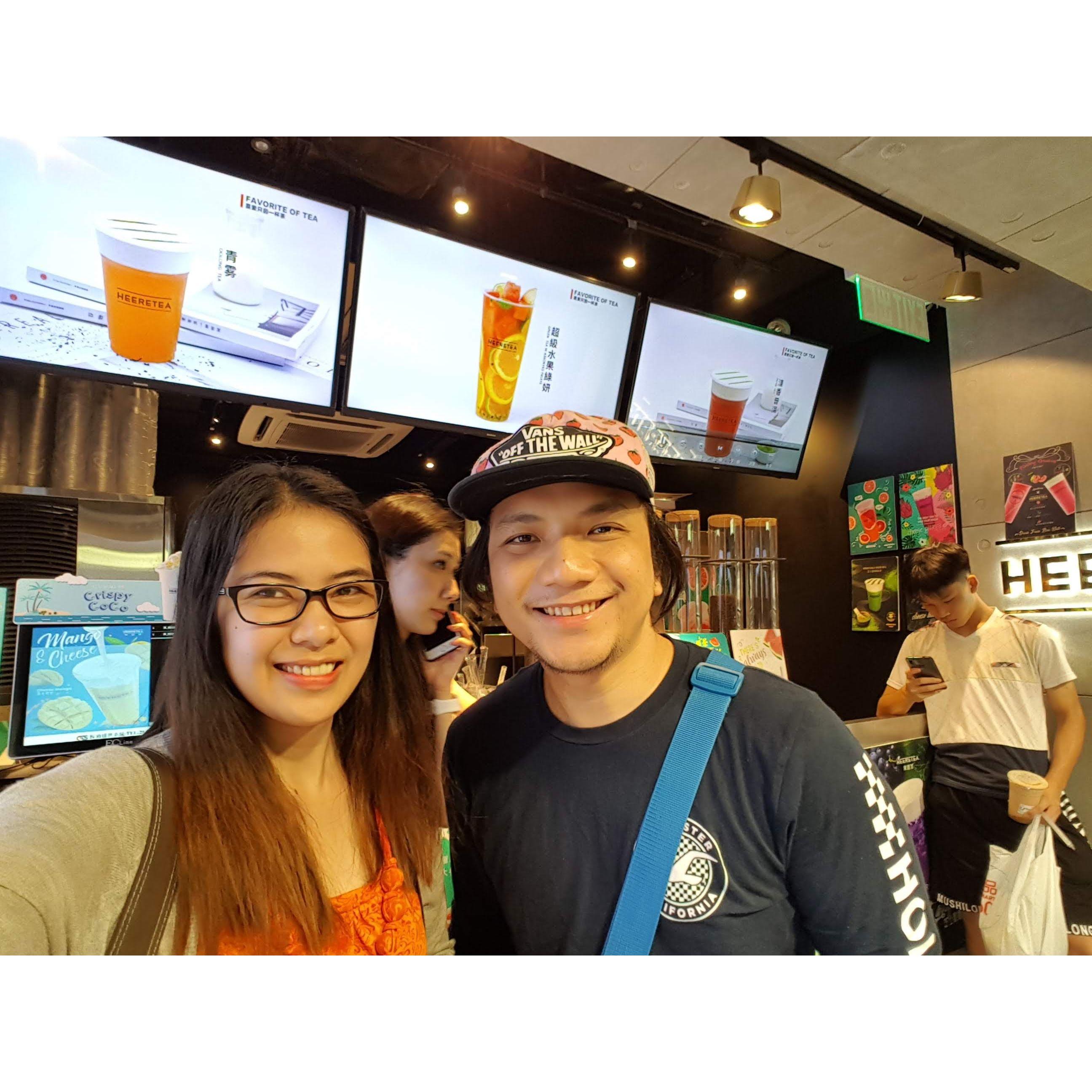 Milktea lovers.  Since milkteas are introduced, it has also become our staple go-to on our dates. We will never outgrow this favorite as well as our love for each other.