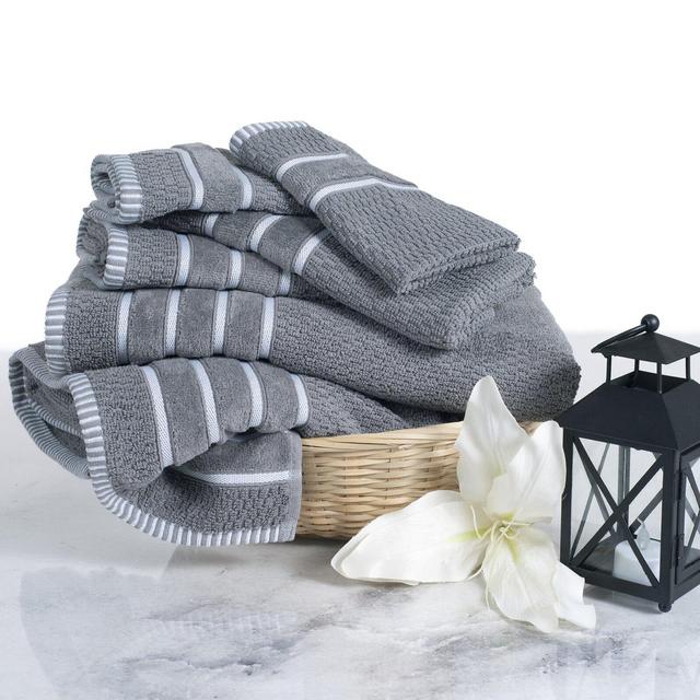 Montague Weave 6 Piece 100% Cotton Towel Set