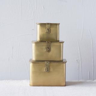 Small Ranch 3-Piece Decorative Metal Box Set