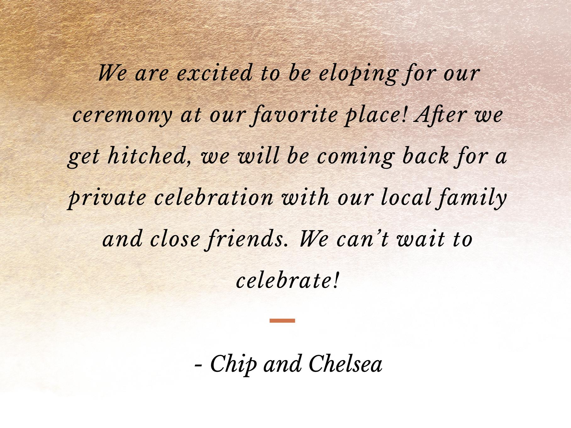 The Wedding Website of Chelsea Sedwick and Chip Dalton