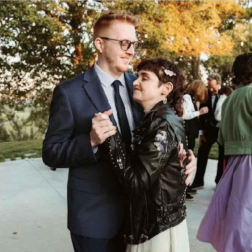 Dancing at E and Jake's wedding. // 4/1/2023