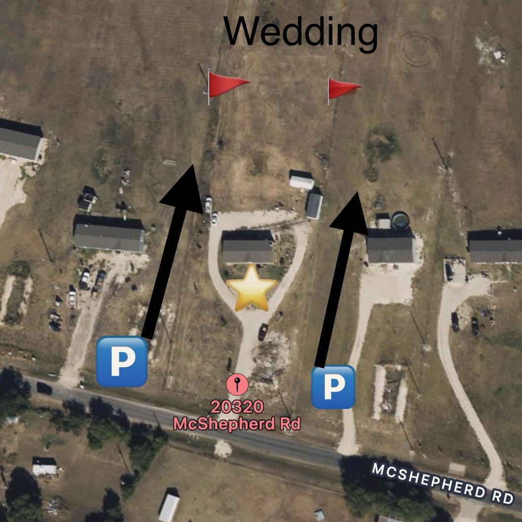 🅿️Parking will be located on the properties to the left and right of ⭐️20320 MCSHEPHERD Rd. leading to 🚩side entrances on both sides.