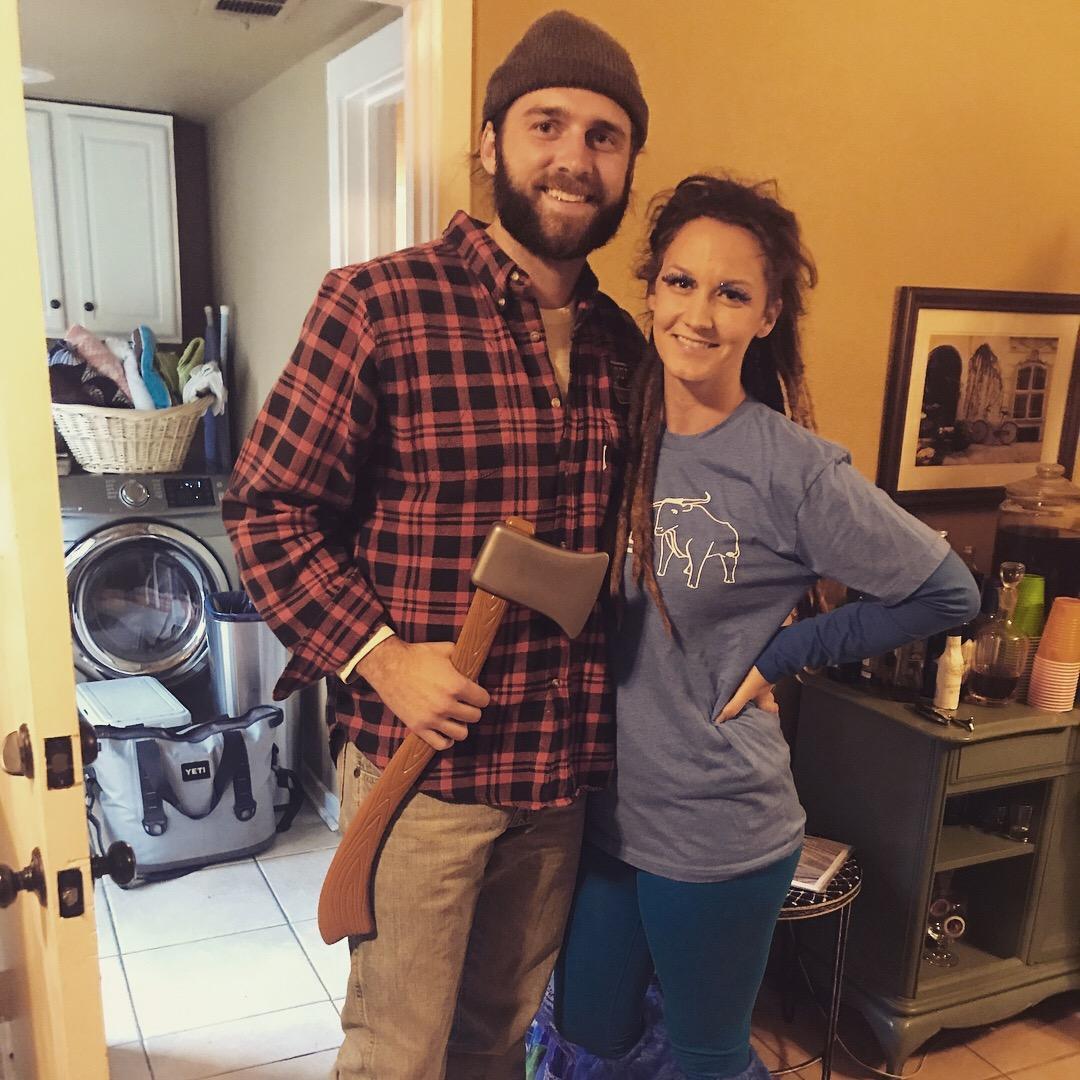 Halloween 2017. Paul Bunyan and Bae.