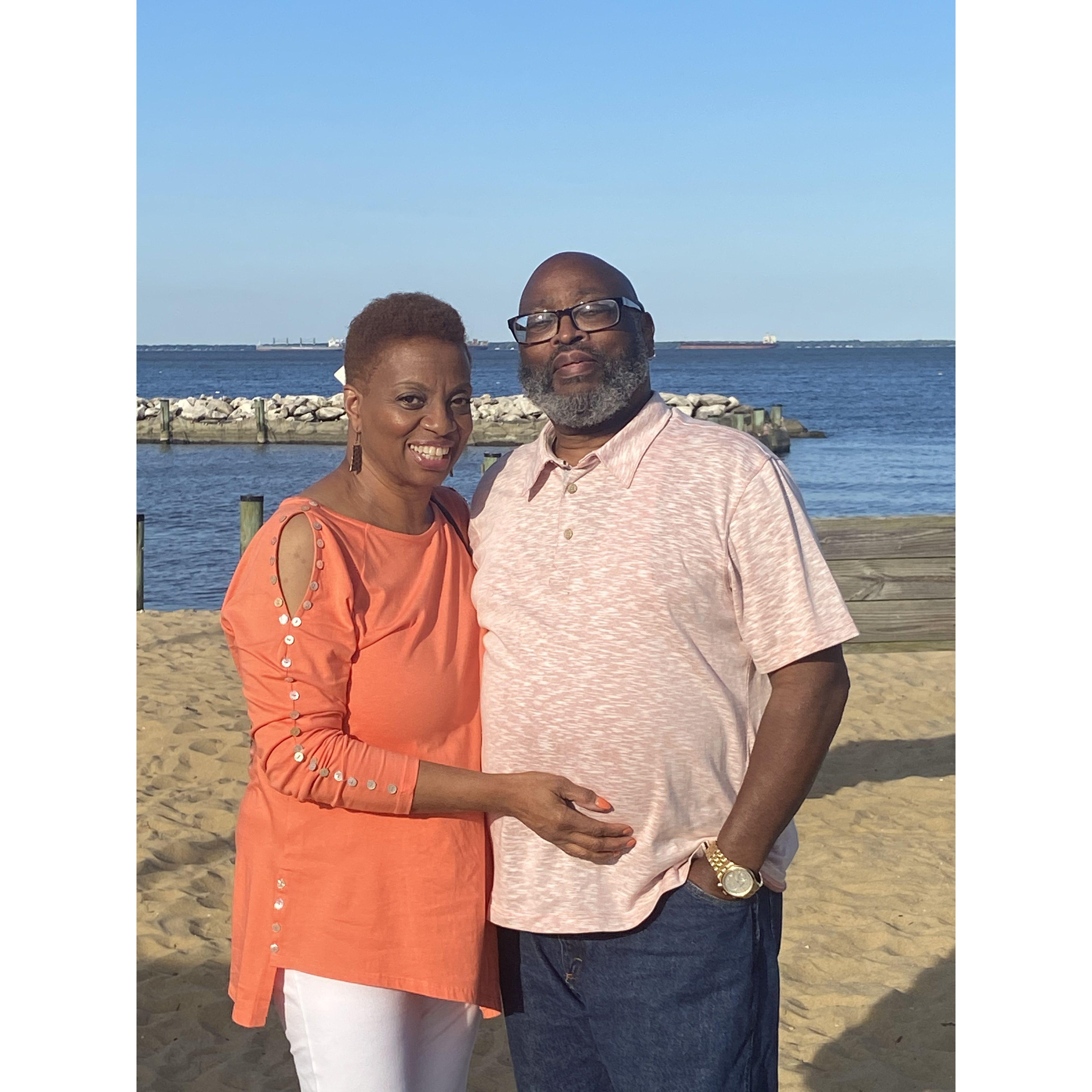 Visiting my aunt and uncle in Annapolis on Father's Day.