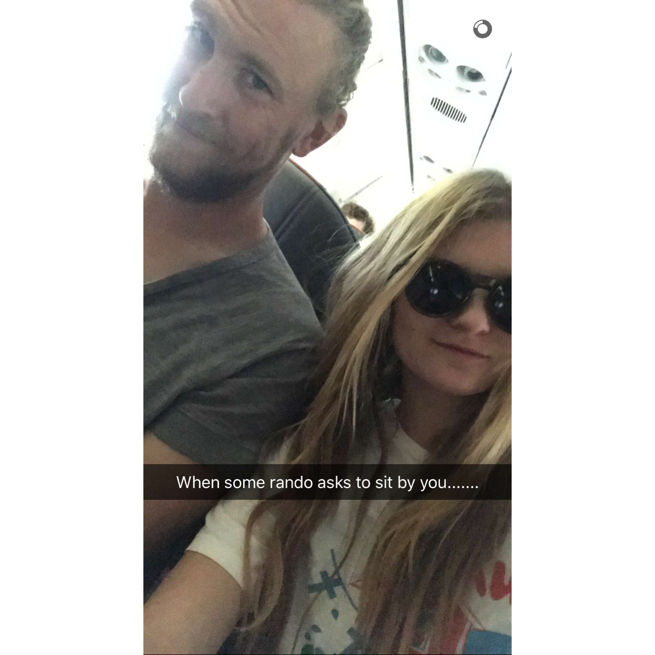 When we ran into each other AGAIN on the plane ride back from New York.. we of course had to get a selfie :)