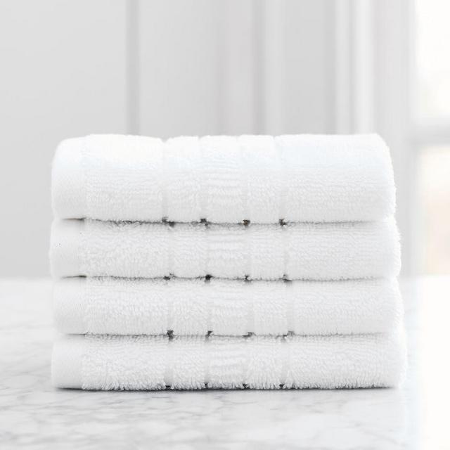 Design Crew Basics Terry Cotton Washcloths, Set of 4
