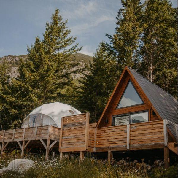 Cabins and domes