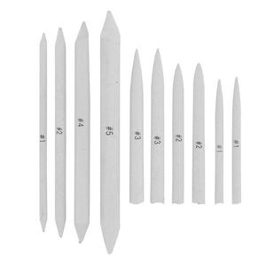 US Art Supply 10 Piece Artist Blending Stump and Tortillion Art Blenders - Pencil, Charcoal, Graphite, Colored Pencils