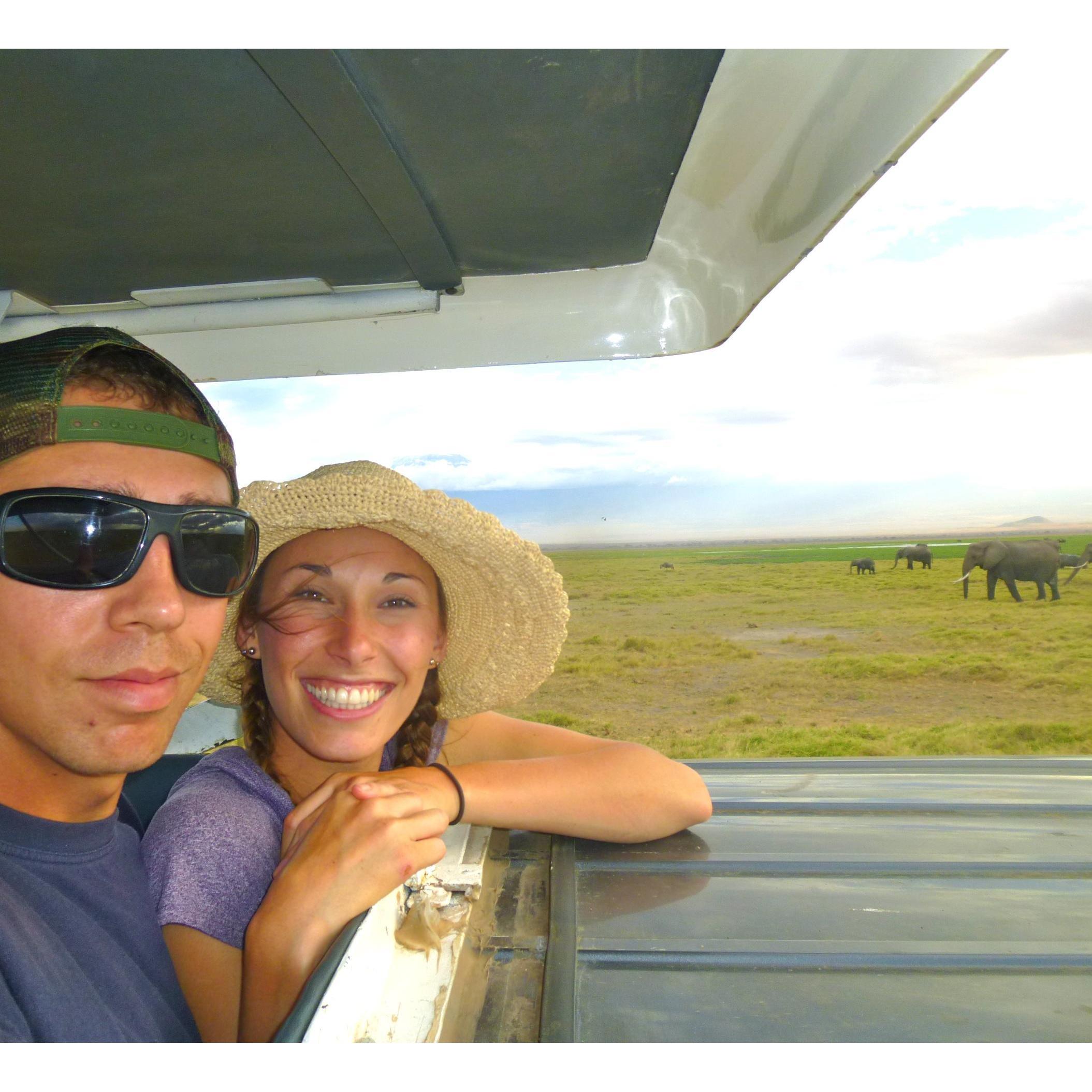 We love to explore together - Mt. Kilimanjaro Wild Animal Park in 2015.