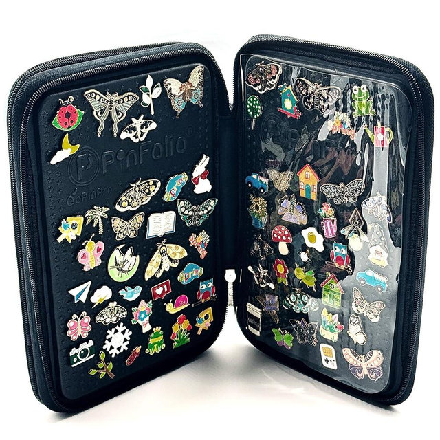 PinFolio Show Pin Display Bag, Lightweight Pin Book Designed for Storage & Easy Trading Up to 150 1-Inch Enamel Pins