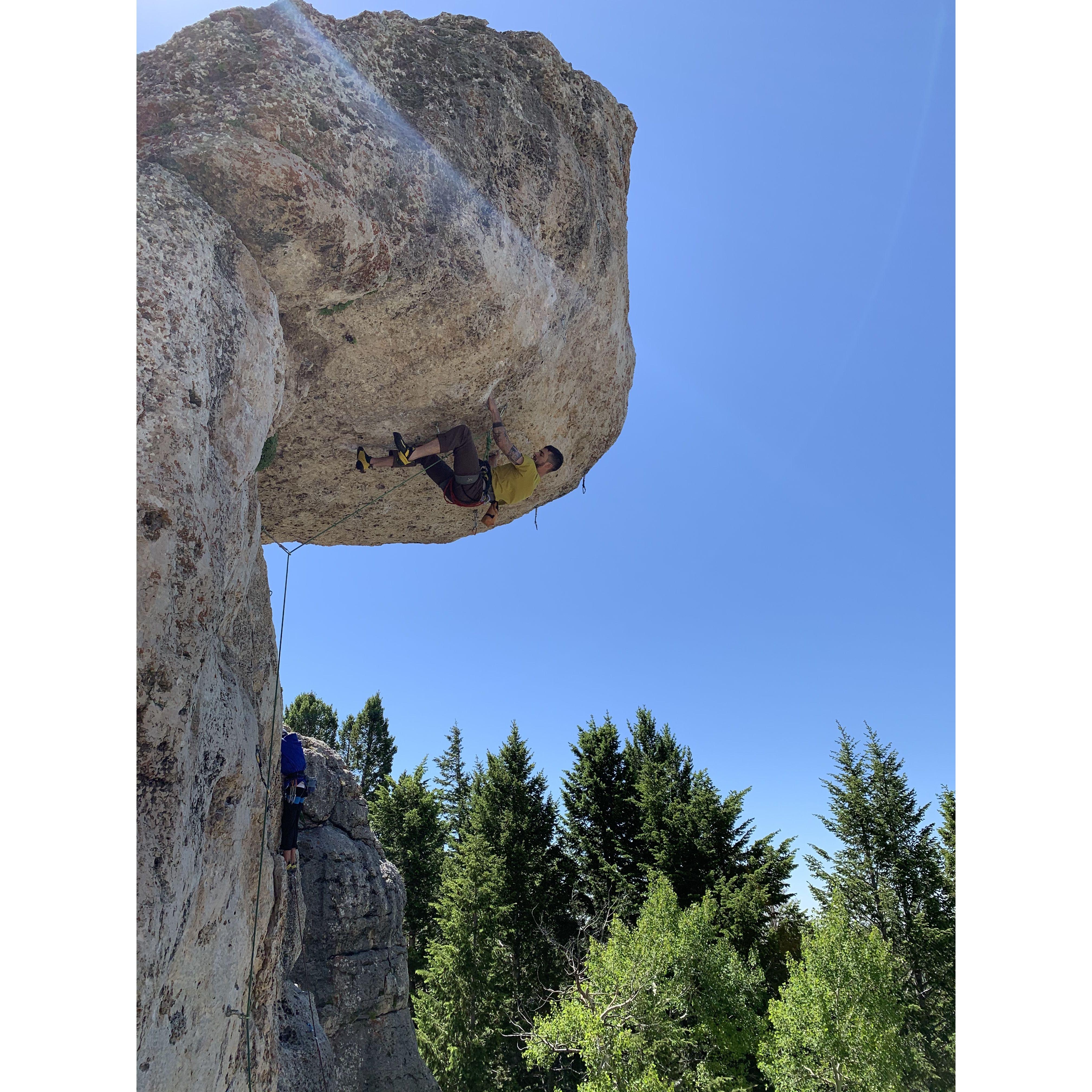 climbing in Lander