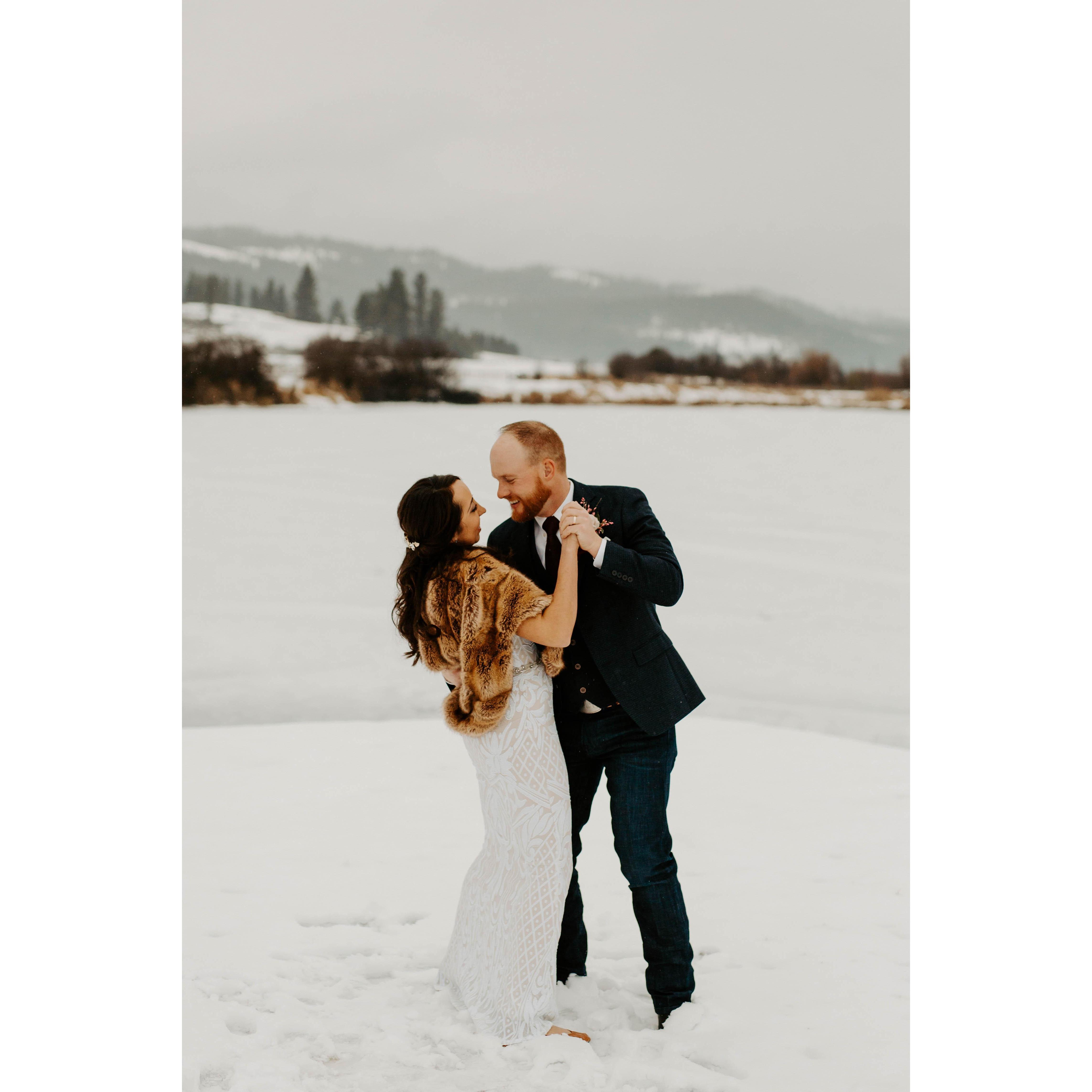 Dancing in the snow