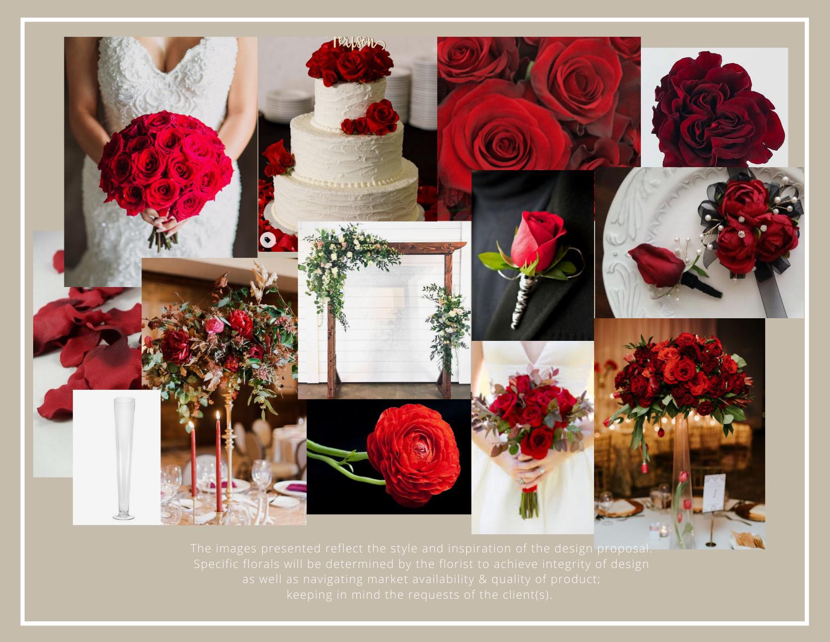 Collage of bridal idea.