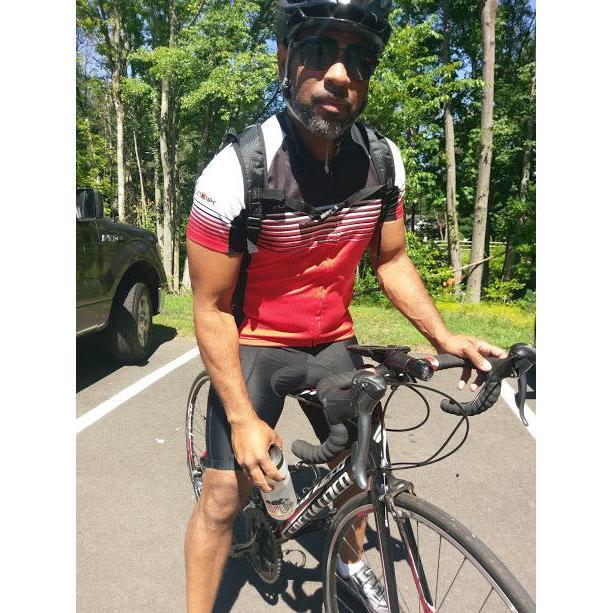 You know he cycles ....like can go for 60 miles and still want to live life the rest of the day cycles.