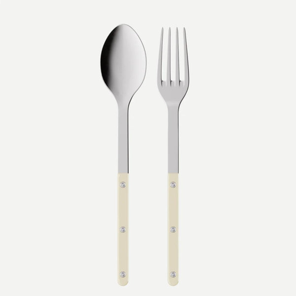 Bistrot Solid, Ivory, Shiny - Serving set